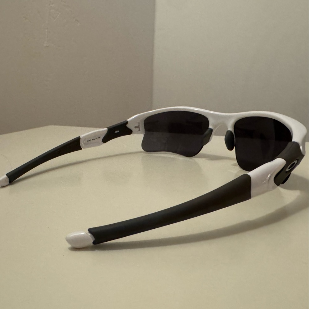 Women's Oakley White Wraparound Sunglasses - Picture 3 of 9